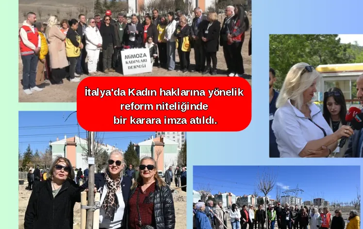 MİMOZA KADINLARI DERNEĞİ’NDEN İTALYA PARLAMENTOSU’NUN KADIN HAKLARI KARARINA DESTEK
